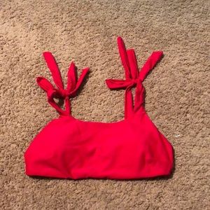 Red bikini top